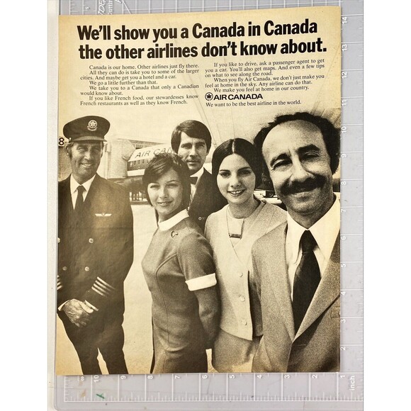 Air Canada "We'll Show you a Canada in Canada some Don't Know" Vtg Print Ad 1970 - Picture 2 of 3